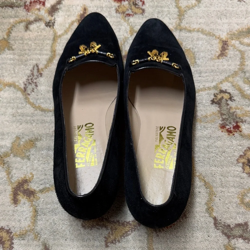 Salvatore Ferragamo loafers with gold charm